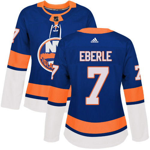 Adidas New York Islanders #7 Jordan Eberle Royal Blue Home Authentic Women Stitched NHL Jersey